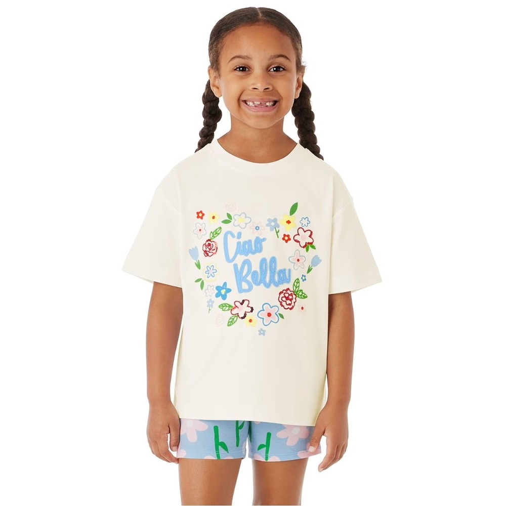 Member's Mark Girls Ciao Bella Sequin Graphic Tee - S (6/6X)